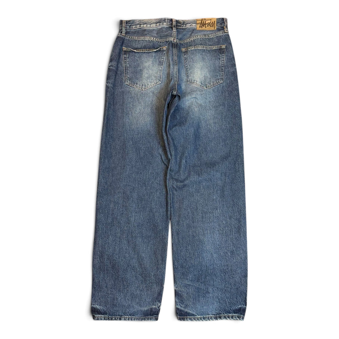 Stussy Big Ol Jean Washed Blue Denim Trousers (30)