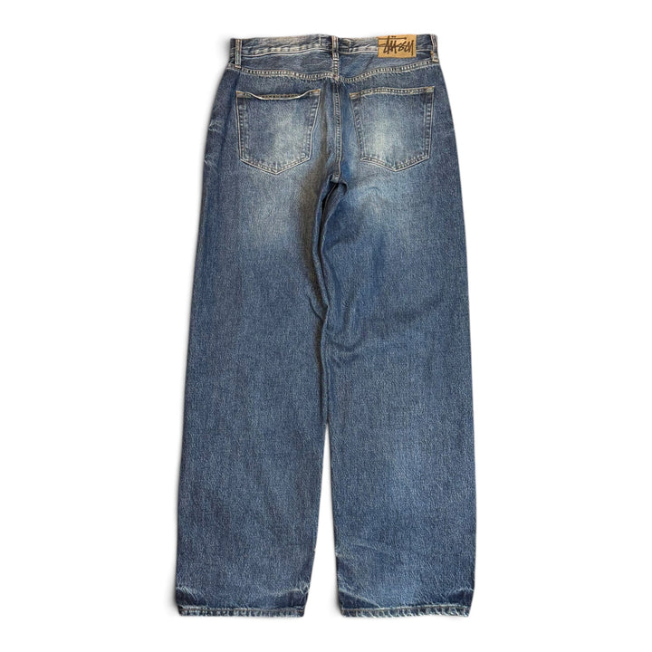 Stussy Big Ol Jean Washed Blue Denim Trousers (30)