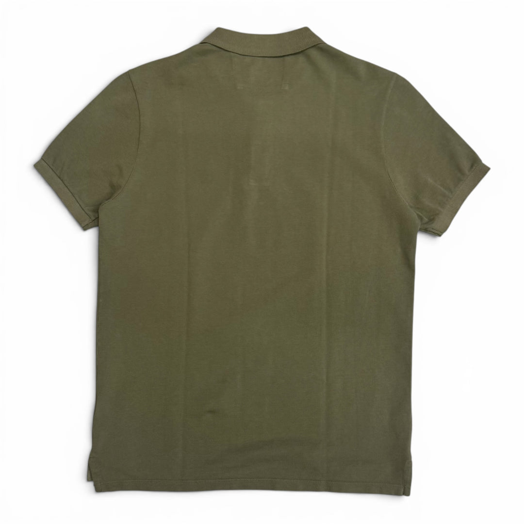 CP Company Logo Embroidered Polo Shirt Green (L)