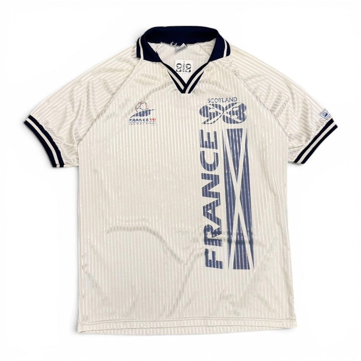 Vintage 1998 France World Cup Scotland Football Shirt White (L)