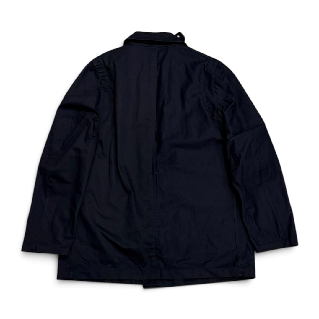 Vintage Jipijapa Button Up  Jacket Navy (L)