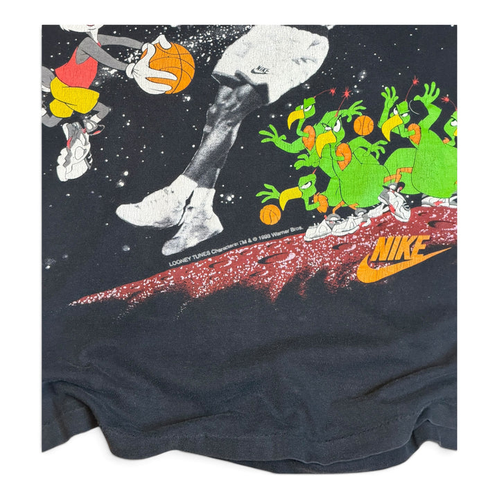 1993 Vintage Nike Jordan Space Jam Black Graphic T-Shirt (L)