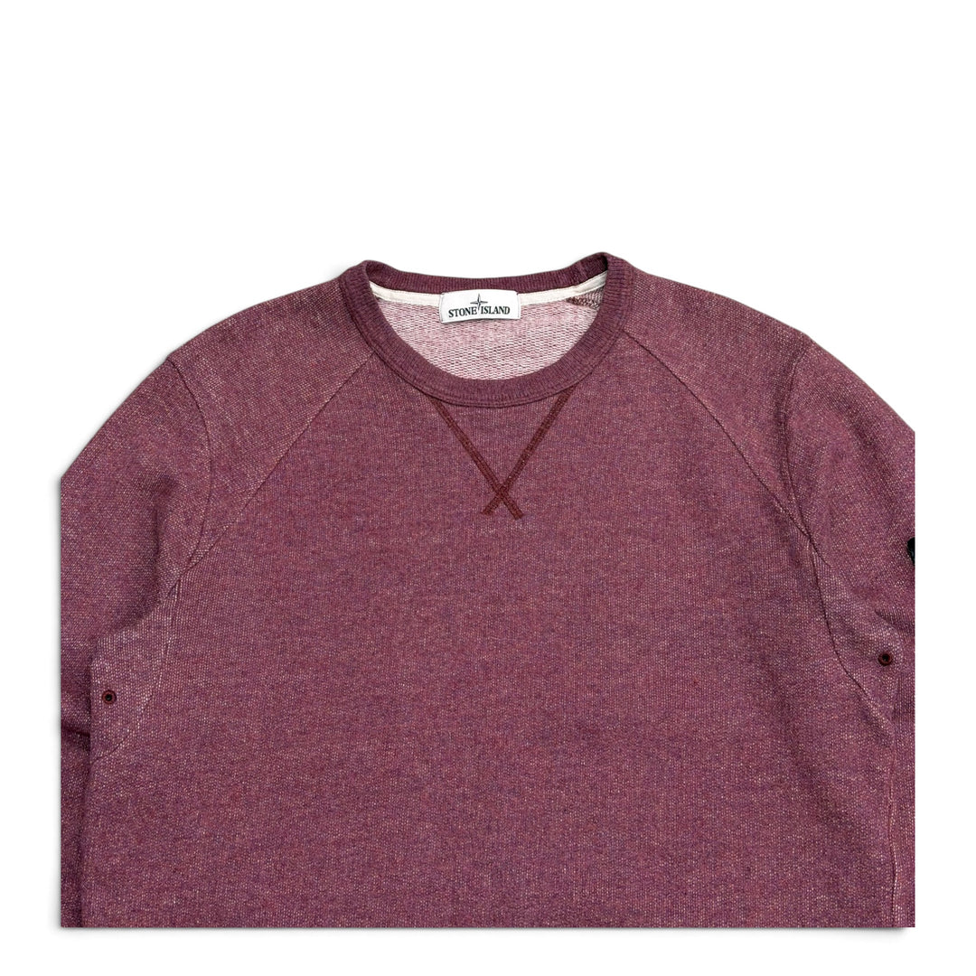 Stone Island Crew Neck Knitted Sweatshirt Purple (L)