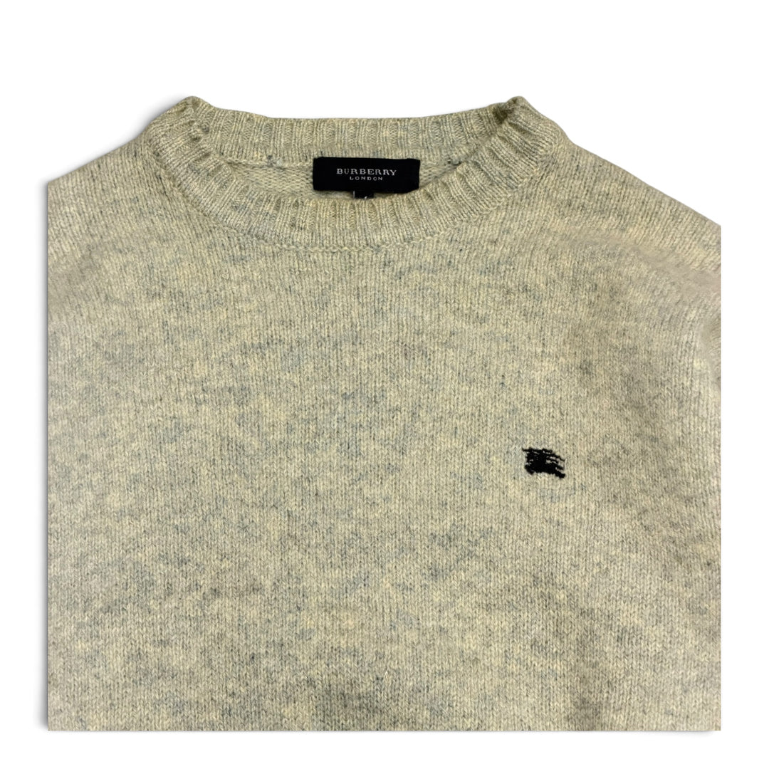 Vintage Burberry Oatmeal Knitted Jumper  (S)
