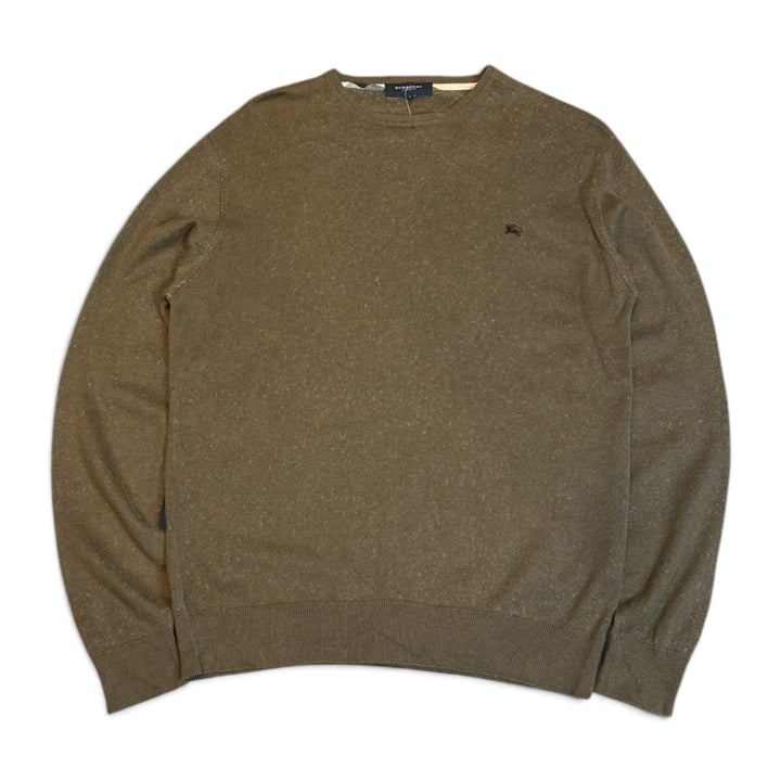 Vintage Burberry Brown Lightweight Knitted Jumper (L)