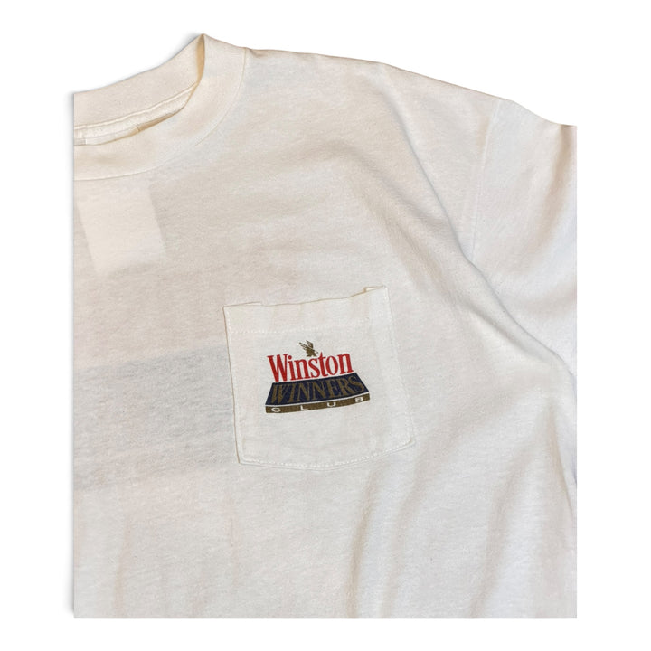 90's Vintage Winston White Graphic T-Shirt (XL)