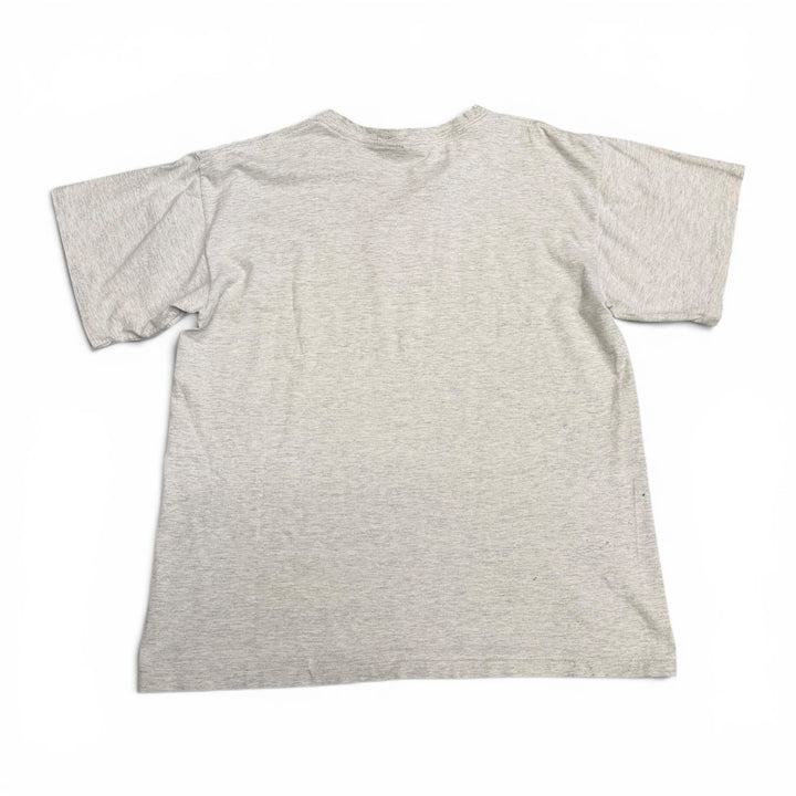 90's Vintage Shaquille O'Neal Grey Graphic T-Shirt (XL)