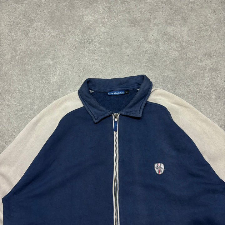 Vintage Quiksilver Blue Full Zip Sweatshirt (L)