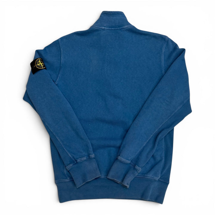 Stone Island Quarter Zip Sweatshirt Blue (M)