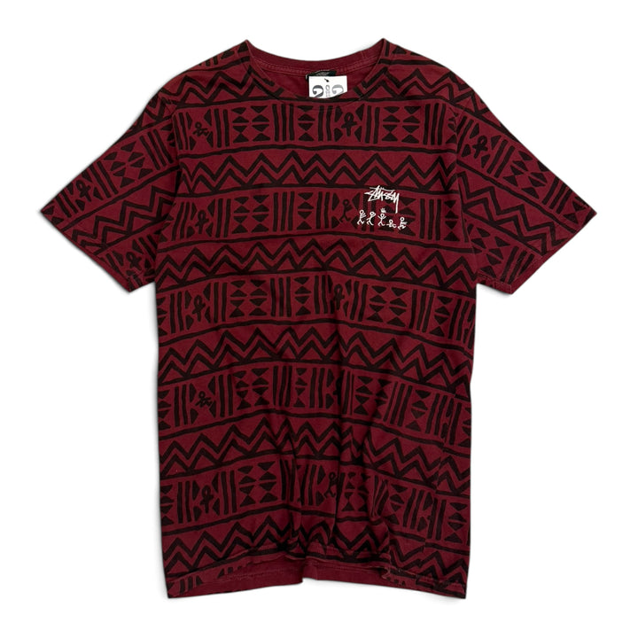 Stussy Tribe Called Quest Red Abstract T-Shirt (S)