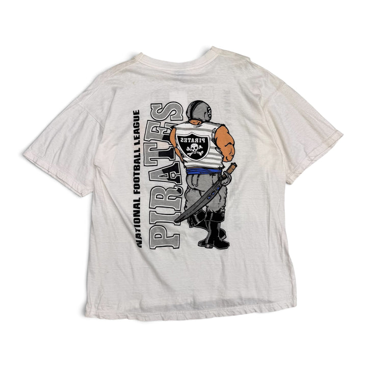 80's Vintage Oakland Raiders White Graphic T-Shirt (XL)