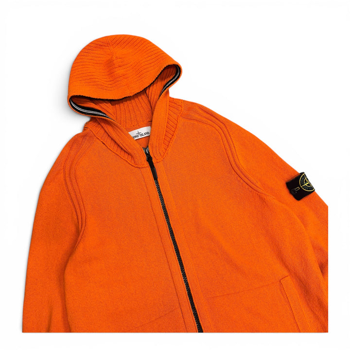Stone Island Full Zip Up Hoodies Orange (XXL)