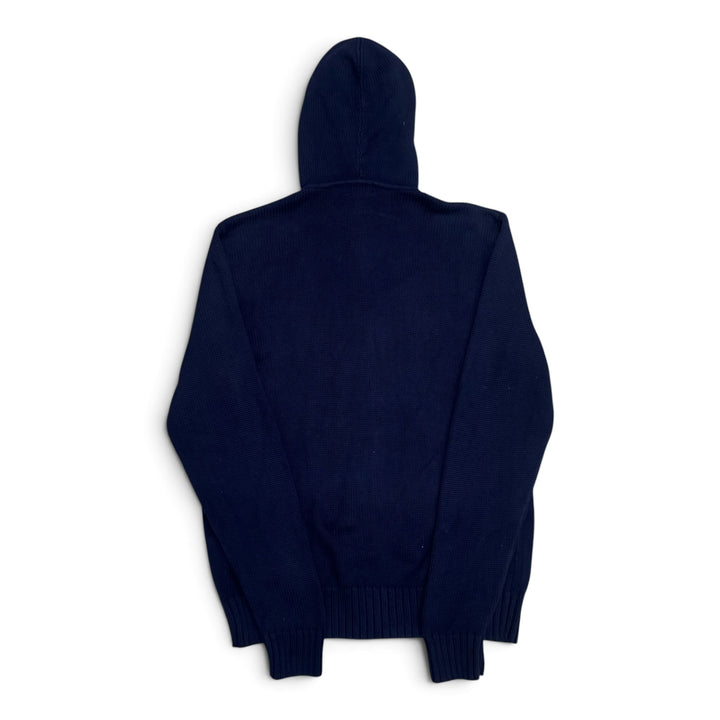 Vintage Polo Ralph Lauren Navy Knitted Hoodie (M)