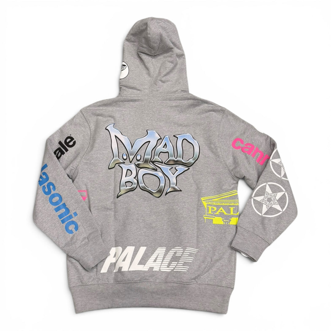 Palace x Cannondale Grey Mad Boy Pullover Hoodie (L)