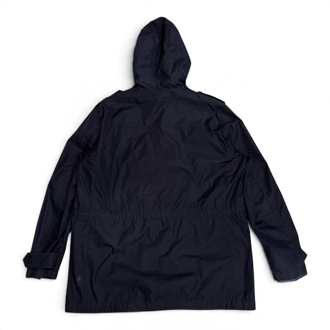 Moncler Signature Logo Reversible Parka Blue (7)