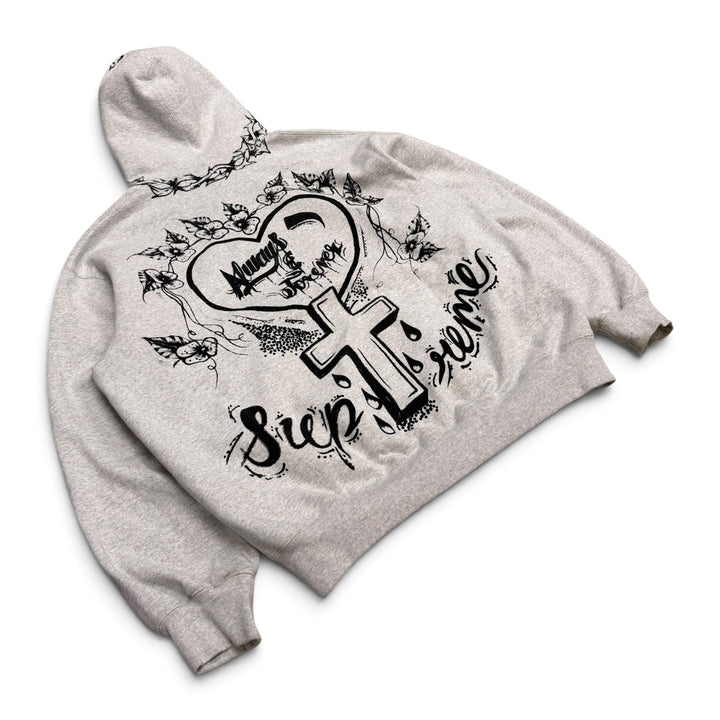 Supreme Ash Grey Forever Hoodie (L)