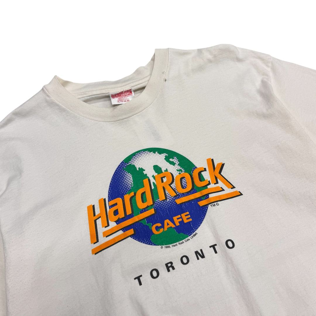 Vintage Hard Rock Cafe Toronto White Graphic T-Shirt (XL)