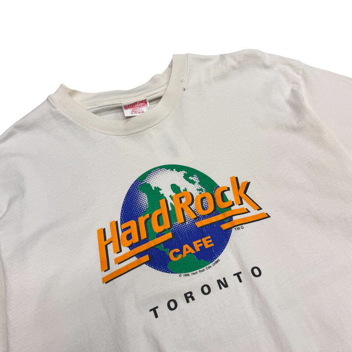 Vintage Hard Rock Cafe Toronto White Graphic T-Shirt (XL)