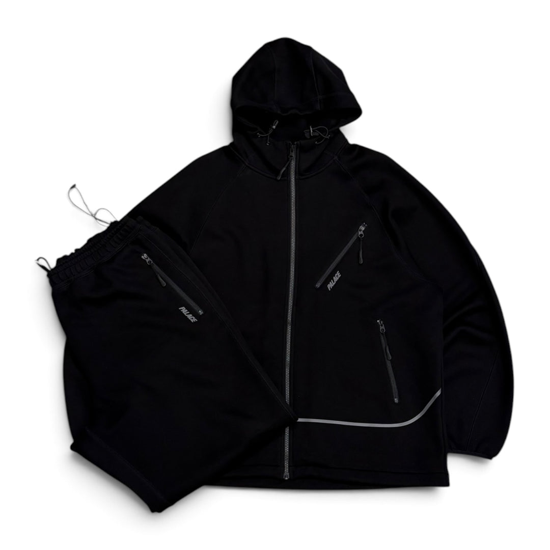 Palace Sporty Zip Hood Tracksuit Set Black (L)