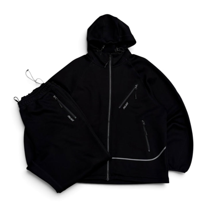 Palace Sporty Zip Hood Tracksuit Set Black (L)