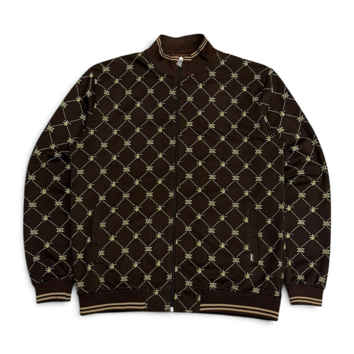 Stussy 25th Anniversary Monogram Track Jacket  Brown (L)
