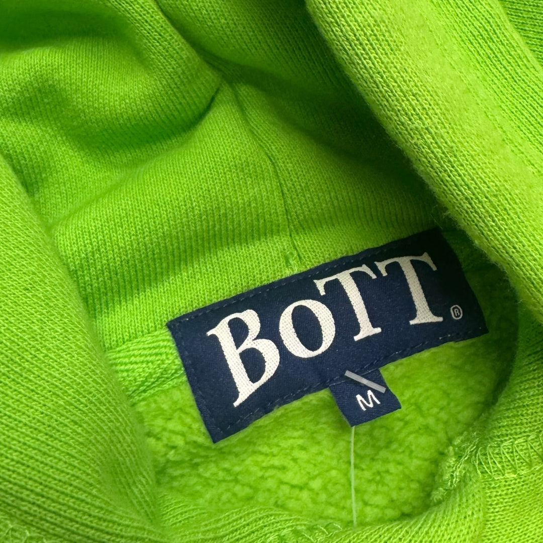 Bott Lime Green Spell Out Pullover Hoodie (M)