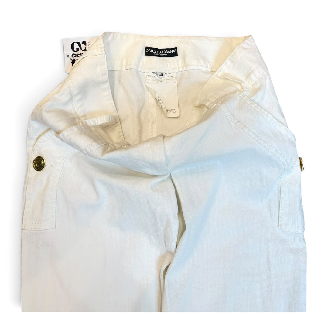 Vintage Dolce & Gabbana White Trousers (12)