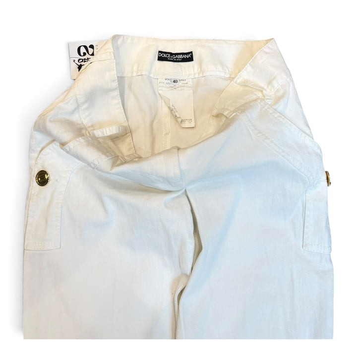 Vintage Dolce & Gabbana White Trousers (12)