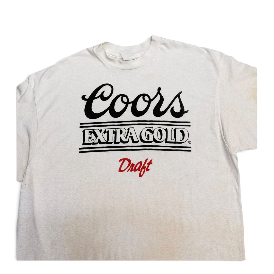 Vintage Coors Printed T Shirt White (XL)