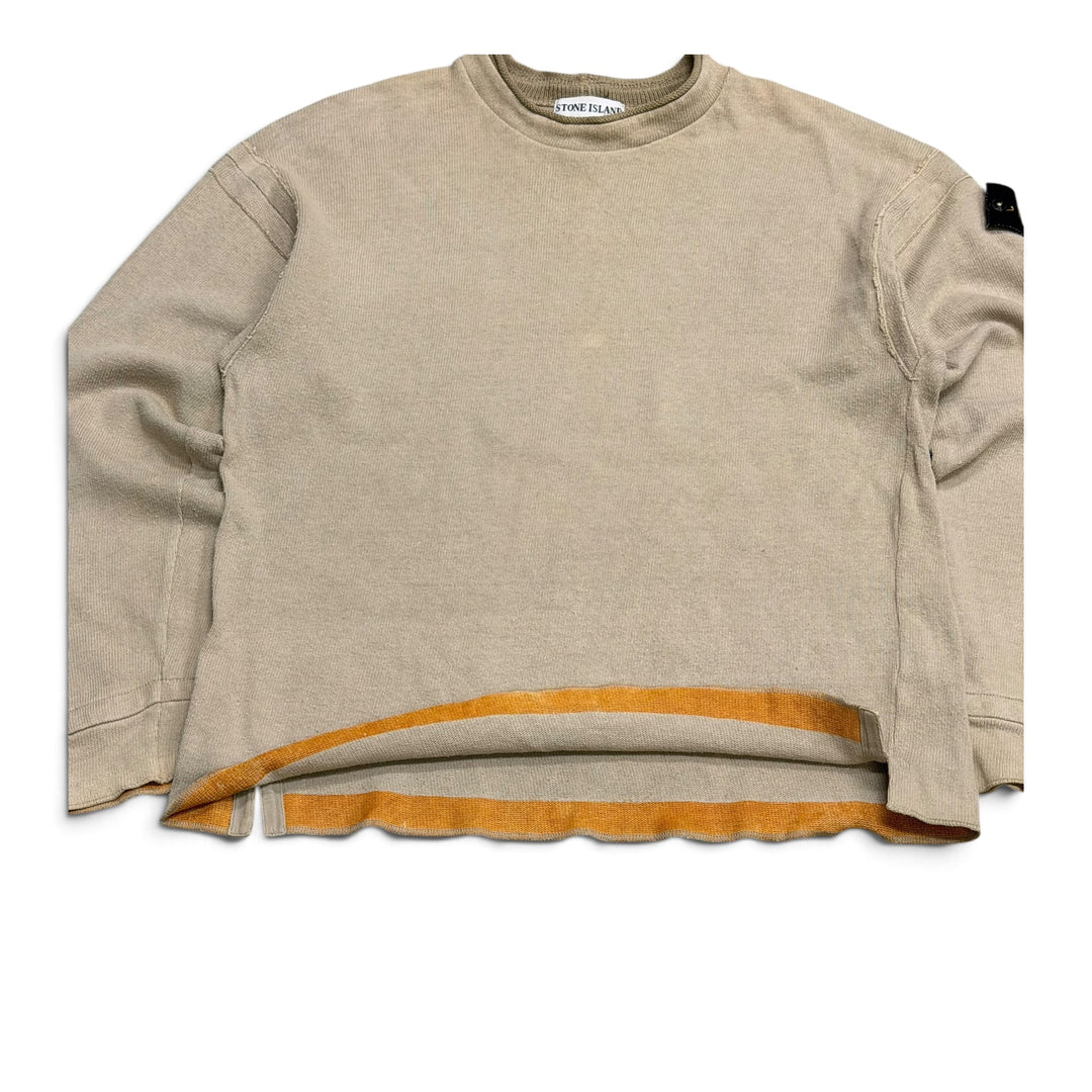 Vintage Stone Island Knitted Jumper Beige (M)