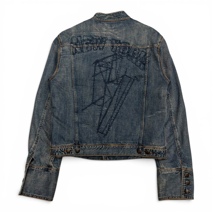 Vintage DKNY Washed Blue Denim Jacket (M)