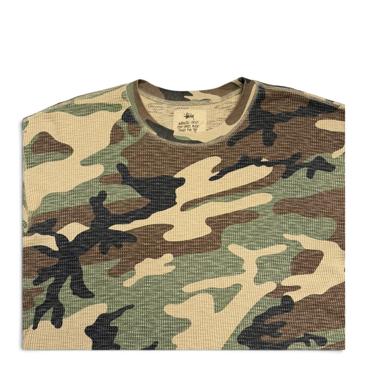 Stussy Pigment Dyed Camo Thermal T-Shirt (L)