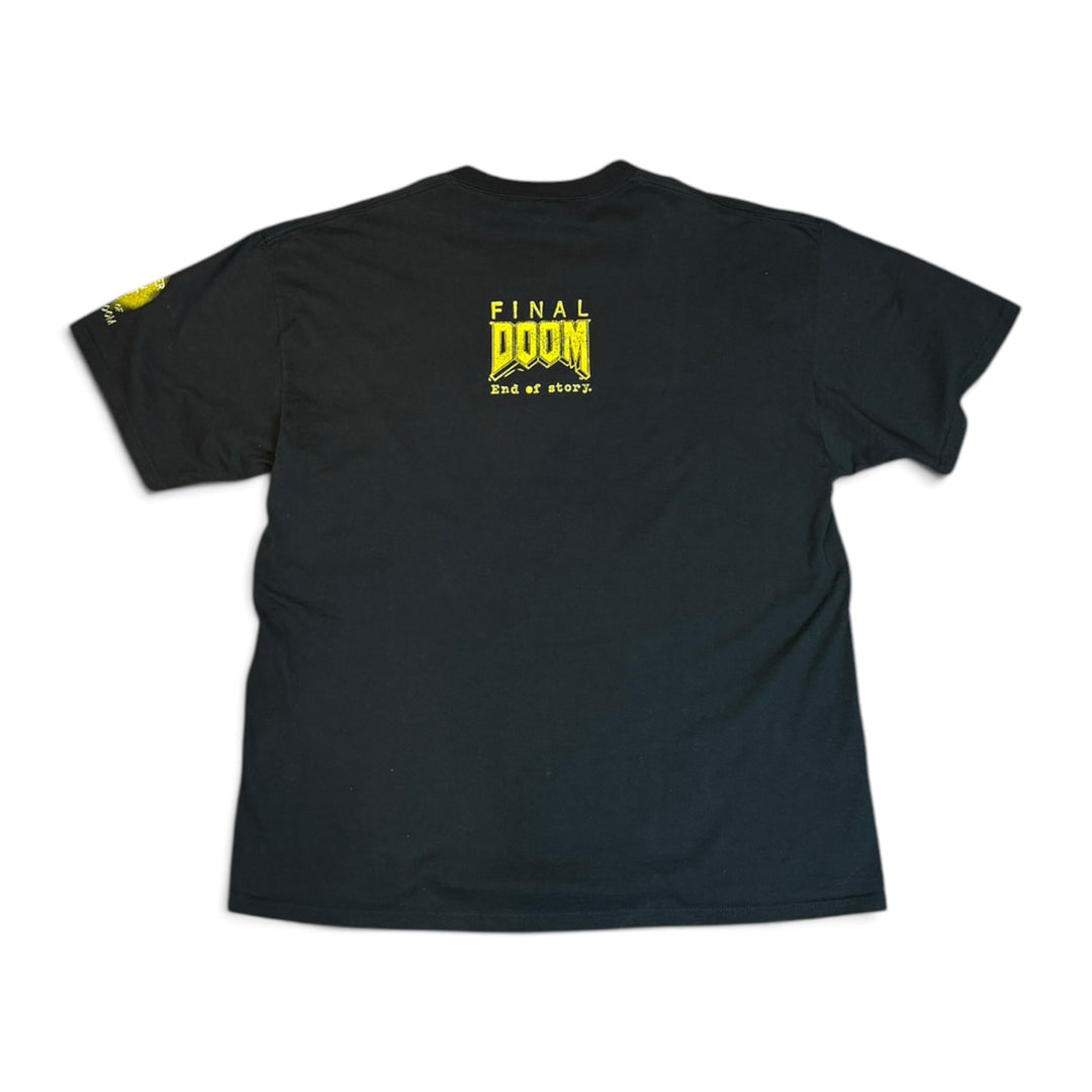 Vintage Final Doom Black Graphic T-Shirt (XL)