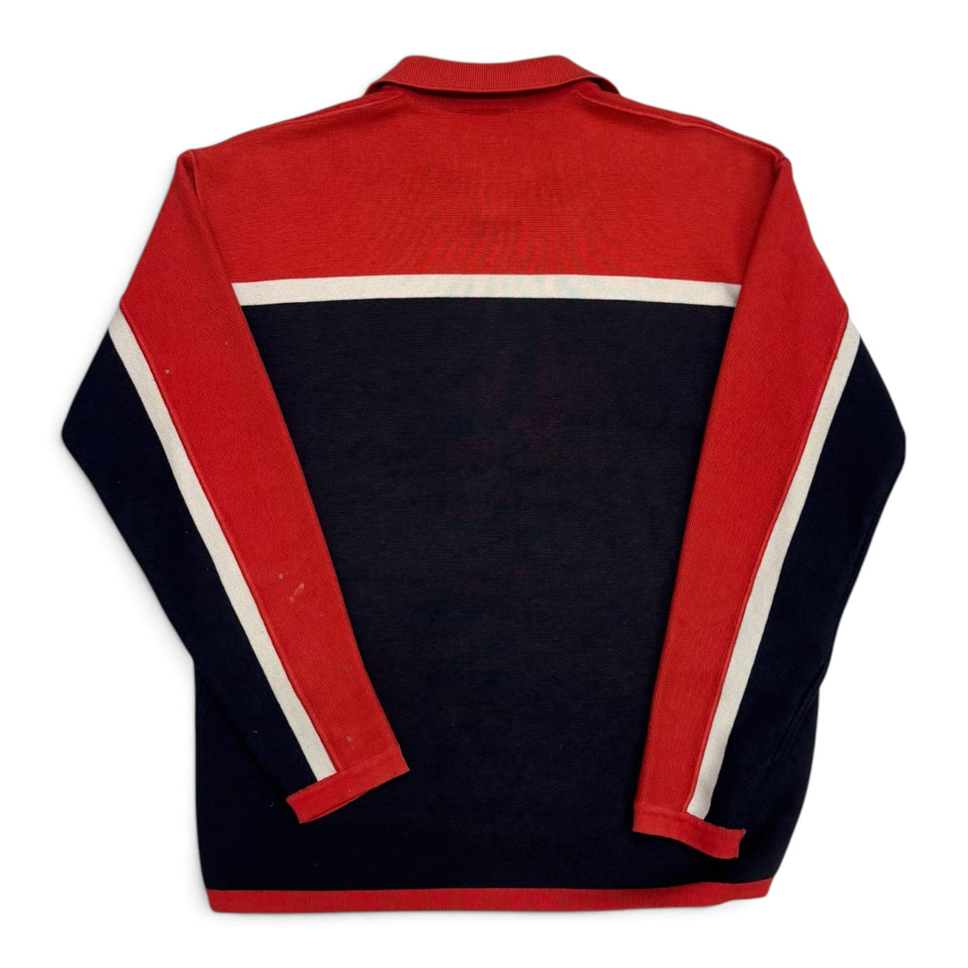 Vintage Lacoste Navy Heavy Knitted Jumper (L)