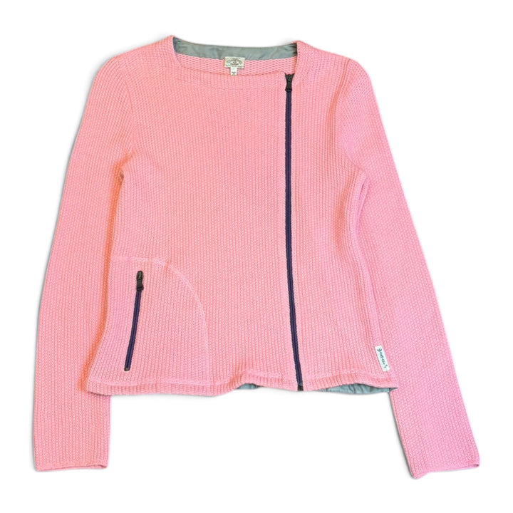 Vintage Armani Jeans Pink Knitted Side Zip Top (12)