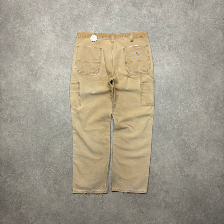 Vintage Carhartt Sand Workman Trousers (36x30)