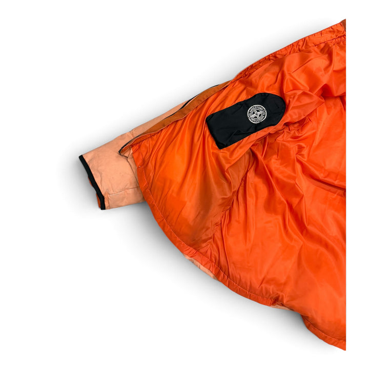Vintage Stone Island Waxed Cotton Puffer Jacket Pink (XL)