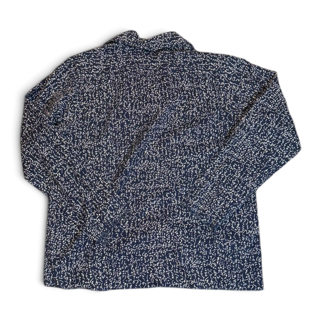 Needles Blue & White Patterned Long Sleeve Shirt (S)