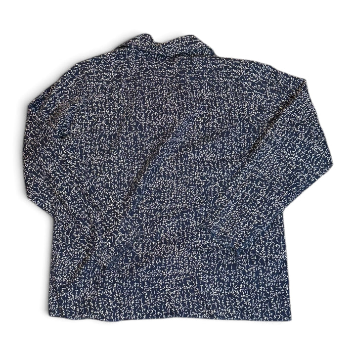 Needles Blue & White Patterned Long Sleeve Shirt (S)