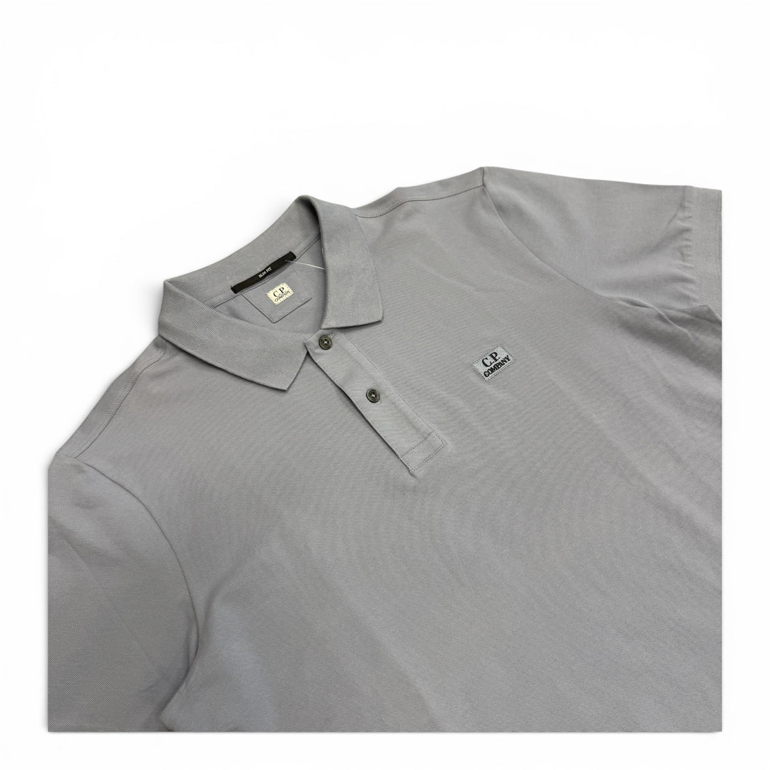 CP Company Logo Embroidered Polo Shirt Blue (L)
