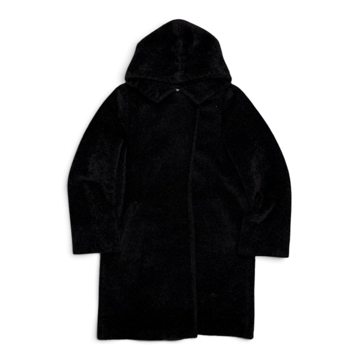 Max Mara Icon Alpaca Teddy Coat Black (M)