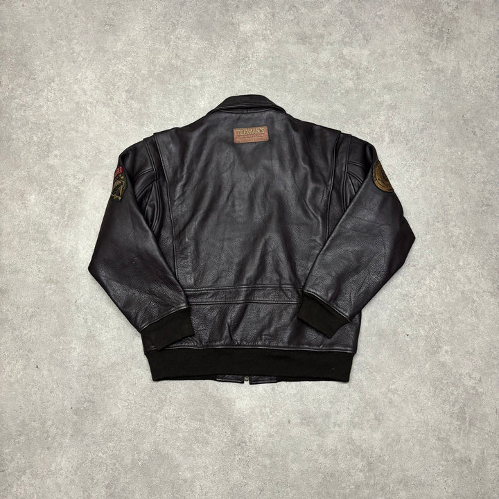 Vintage Avirex Brown Leather Flight Jacket (L)