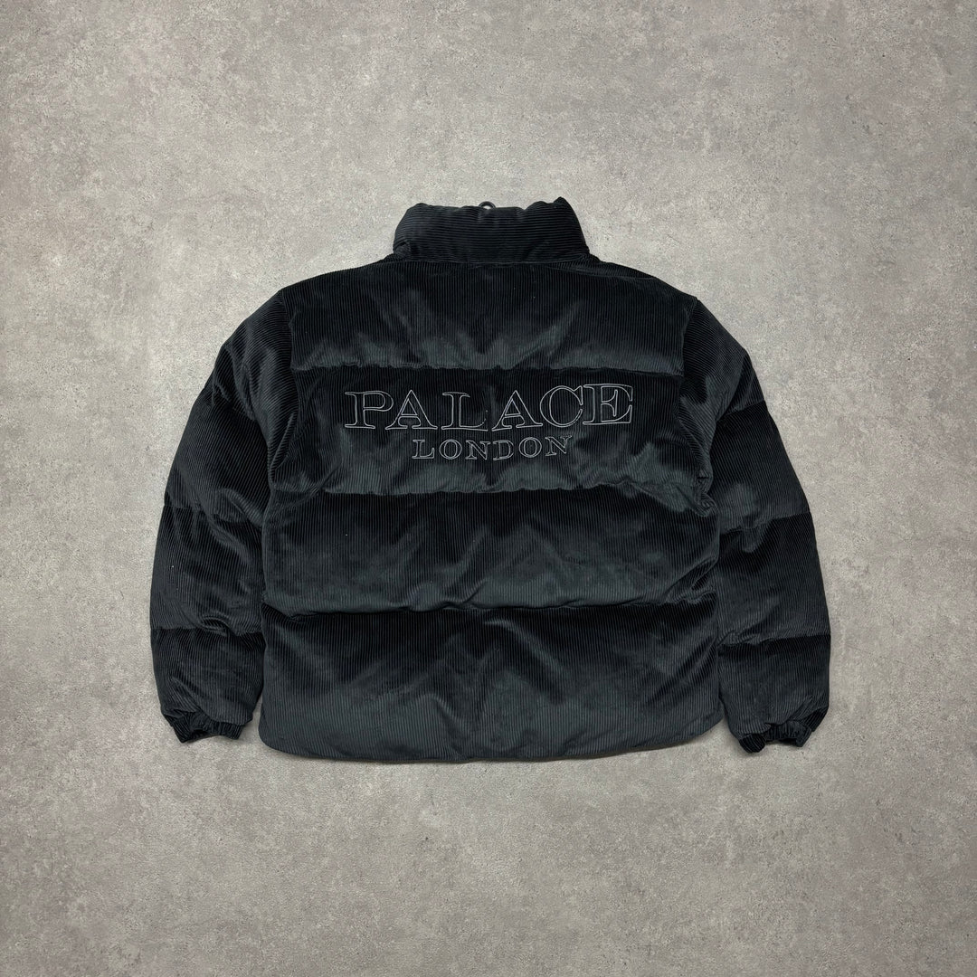 Palace Black Corduroy 3M Puffa Jacket (M)