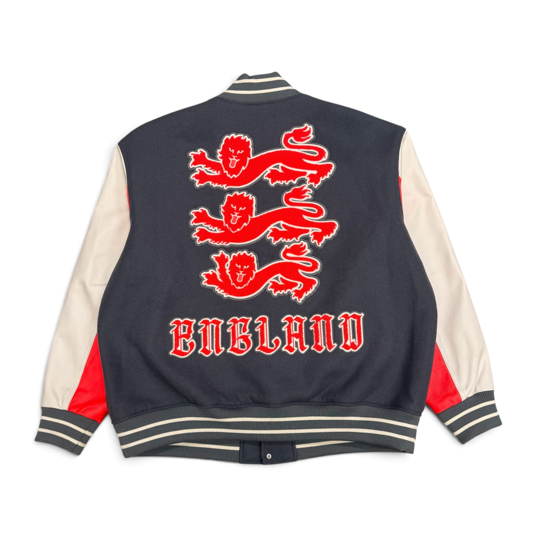 Palace x Nike England Grey Varsity Jacket (XXL)