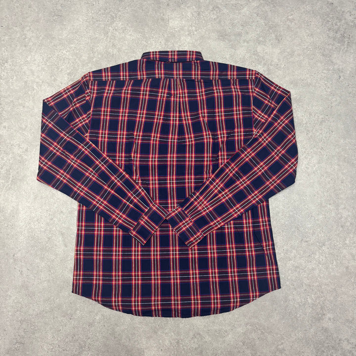 Palace Red & Navy Checkered Parrot Shirt (XL)
