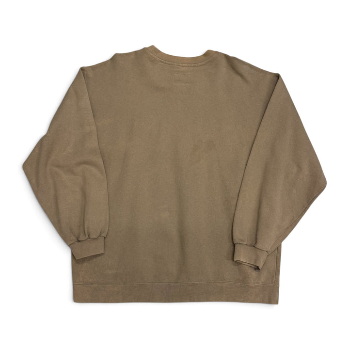 Vintage Nike Big Spell Out Sweatshirt Beige (XXL)