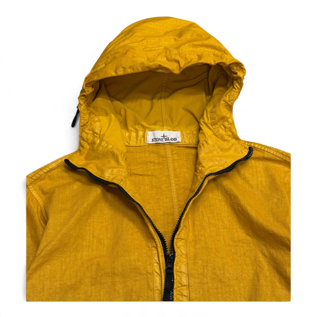 Stone Island Yellow Zip Up Hooded Jacket (L)
