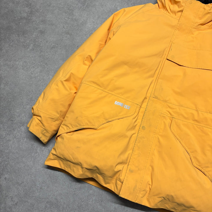 Palace x Rapha Gore-Tex Yellow Hooded puffer Jacket (XL)