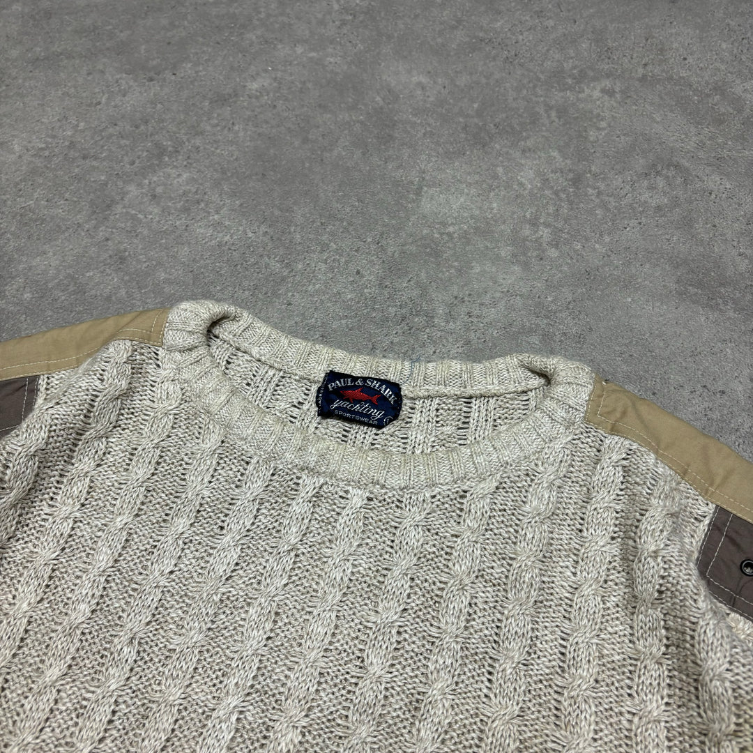 Vintage Paul & Shark Cream Knitted Sweater (M)