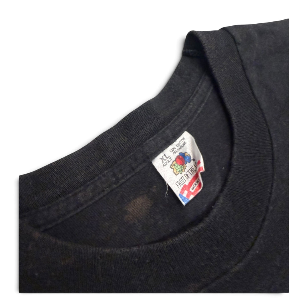 90's Vintage Coca-Cola Black Graphic T-shirt (XL)